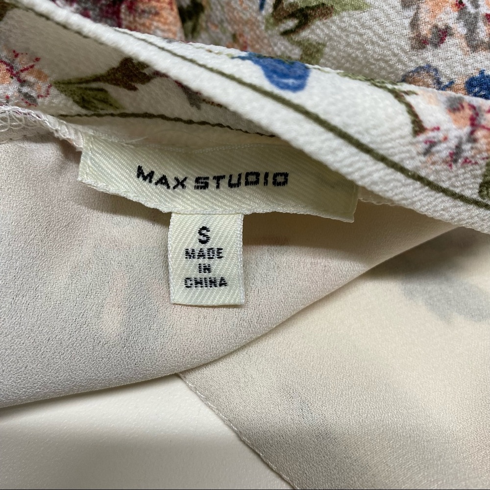 Max Studio Women's Floral Print Ruffle Wrap Maxi Skirt Size Small. - Picture 6 of 7
